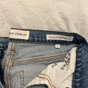 Denim Forum Arlo High Rise Straight Jean